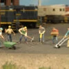 Bachmann Construction Workers -O Scale -Bachmann shop 33155