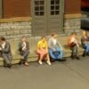Bachmann Seated Platform Passengers - O Scale -Bachmann shop 33161