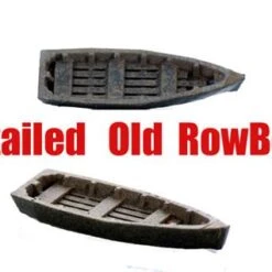 O Scale WaterFront Wooden RowBoat, Finished