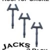 O Scale Rooftop Details SMOKE JACKS 3 Pack Finished