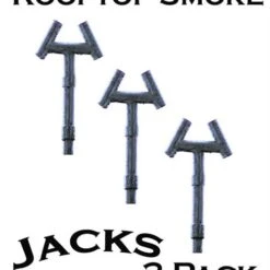 O Scale Rooftop Details SMOKE JACKS 3 Pack Finished