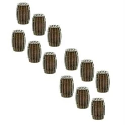 HO Scale Detail WOODEN BARREL, BULK PACK Of 12, Finished