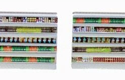 HO Scale Detail Interior Grocery Shelving- Aisles LOADED Finished 2 Pack