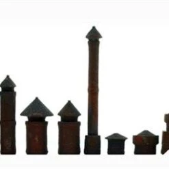 HO Scale Details, Rooftop Conical Vent Super Variety Pack, Finished
