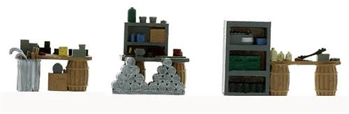 HO Scale Detail, Work Yard Or Building Side Clutter, 3 Pieces Come Finished 3 HO Scale Detail, Work Yard Or Building Side Clutter, 3 Pieces Come Finished