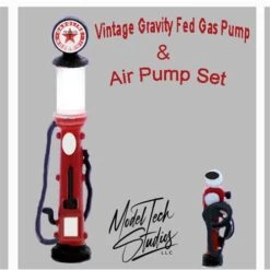 HO Scale Detail Gas Pump And Air Pump Set, Gravity Fed Style Unpainted
