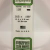 Evergreen 118 - .015" X .188" OPAQUE WHITE POLYSTYRENE STRIP -Bachmann shop EVG0118 bagged scaled