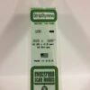 Evergreen 100 - .010" X .020" OPAQUE WHITE POLYSTYRENE STRIP -Bachmann shop EVG100 bagged scaled
