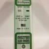 Evergreen 101 - .010" X .030" OPAQUE WHITE POLYSTYRENE STRIP -Bachmann shop EVG101 bagged scaled