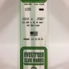 Evergreen 109 - .010" X .250" OPAQUE WHITE POLYSTYRENE STRIP -Bachmann shop EVG109 bagged scaled