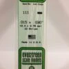 Evergreen 111 - .015" X .030" OPAQUE WHITE POLYSTYRENE STRIP -Bachmann shop EVG111 bagged scaled