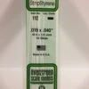 Evergreen 112 - .015" X .040" OPAQUE WHITE POLYSTYRENE STRIP -Bachmann shop EVG112 bagged scaled