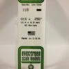 Evergreen 119 - .015" X .250" OPAQUE WHITE POLYSTYRENE STRIP -Bachmann shop EVG119 bagged scaled