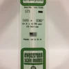 Evergreen 121 - .020" X .030" OPAQUE WHITE POLYSTYRENE STRIP -Bachmann shop EVG121 bagged scaled