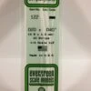 Evergreen 122 - .020" X .040" OPAQUE WHITE POLYSTYRENE STRIP -Bachmann shop EVG122 bagged scaled