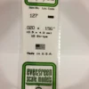Evergreen 127 - .020" X .156" OPAQUE WHITE POLYSTYRENE STRIP -Bachmann shop EVG127 bagged scaled