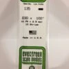 Evergreen 135 - .030" X .100" OPAQUE WHITE POLYSTYRENE STRIP -Bachmann shop EVG135 bagged scaled