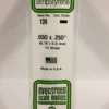 Evergreen 139 - .030" X .250" OPAQUE WHITE POLYSTYRENE STRIP -Bachmann shop EVG139 bagged scaled
