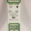Evergreen 142 - .040" X .040" OPAQUE WHITE POLYSTYRENE STRIP -Bachmann shop EVG142 bagged scaled