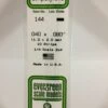 Evergreen 144 - .040" X .080" OPAQUE WHITE POLYSTYRENE STRIP -Bachmann shop EVG144 bagged scaled