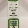 Evergreen 147 - .040" X .156" OPAQUE WHITE POLYSTYRENE STRIP -Bachmann shop EVG147 bagged scaled