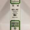 Evergreen 154 - .060" X .080" OPAQUE WHITE POLYSTYRENE STRIP -Bachmann shop EVG154 bagged scaled