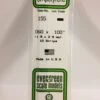 Evergreen 155 - .060" X .100" OPAQUE WHITE POLYSTYRENE STRIP -Bachmann shop EVG155 bagged scaled
