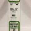 Evergreen 157 - .060" X .156" OPAQUE WHITE POLYSTYRENE STRIP -Bachmann shop EVG157 bagged scaled