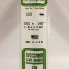 Evergreen 158 - .060" X .188" OPAQUE WHITE POLYSTYRENE STRIP -Bachmann shop EVG158 bagged scaled