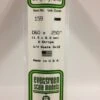 Evergreen 159 - .060" X .250" OPAQUE WHITE POLYSTYRENE STRIP -Bachmann shop EVG159 bagged scaled
