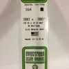 Evergreen 164 - .080" X .080" OPAQUE WHITE POLYSTYRENE STRIP -Bachmann shop EVG164 bagged scaled