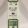 Evergreen 165 - .080" X .100" OPAQUE WHITE POLYSTYRENE STRIP -Bachmann shop EVG165 bagged scaled