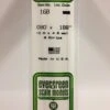 Evergreen 168 - .080" X .188" OPAQUE WHITE POLYSTYRENE STRIP -Bachmann shop EVG168 bagged scaled