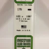 Evergreen 178 - .100" X .188" OPAQUE WHITE POLYSTYRENE STRIP -Bachmann shop EVG178 bagged scaled
