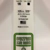 Evergreen 186 - .125" X .125" OPAQUE WHITE POLYSTYRENE STRIP -Bachmann shop EVG186 bagged scaled
