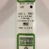 Evergreen 199 - .250" X .250" OPAQUE WHITE POLYSTYRENE STRIP -Bachmann shop EVG199 bagged scaled