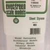 Evergreen 2100 - .100" OPAQUE WHITE POLYSTYRENE V GROOVE SIDING -Bachmann shop EVG2100 bagged scaled