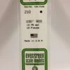 Evergreen 210 - .030" (.75MM) OD WHITE POLYSTRENE ROD -Bachmann shop EVG210 bagged scaled