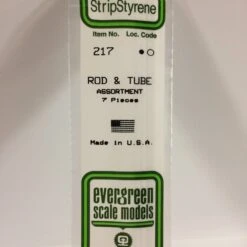 Evergreen 217 - OPAQUE WHITE POLYSTRYENE ROD AND TUBE ASSORTMENT