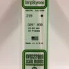Evergreen 219 - .025" (.64MM) OD WHITE POLYSTYRENE ROD -Bachmann shop EVG219 bagged scaled