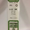 Evergreen 231 - .344" (8.3MM) OD OPAQUE WHITE POLYSTYRENE TUBING -Bachmann shop EVG231 bagged scaled