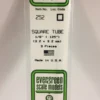 Evergreen 252 - .125" (3.2MM) OPAQUE WHITE POLYSTYRENE SQUARE TUBING -Bachmann shop EVG252 bagged scaled