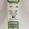 Evergreen 257 - .125"X .250" (3.2MM X 6.3MM)POLYSTYRENE RECTANGULAR TUBING -Bachmann shop EVG257 bagged scaled