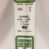 Evergreen 265 - .156" (3.2MM) OPAQUE WHITE POLYSTYRENE CHANNEL -Bachmann shop EVG265 bagged scaled