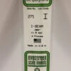 Evergreen 271 - 060" (1.5MM) OPAQUE WHITE POLYSTYRENE I-BEAM -Bachmann shop EVG271 bagged scaled