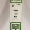 Evergreen 272 - 080" (2.0MM) OPAQUE WHITE POLYSTYRENE I-BEAM