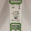 Evergreen 276 - 188" (4.8MM) OPAQUE WHITE POLYSTYRENE I-BEAM -Bachmann shop EVG276 bagged scaled
