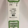 Evergreen 279 - .375" (9.5MM) OPAQUE WHITE POLYSTYRENE I-BEAM -Bachmann shop EVG279 bagged scaled
