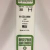 Evergreen 283 - .100" (2.5MM) OPAQUE WHITE POLYSTYRENE H - COLUMN -Bachmann shop EVG283 bagged scaled