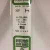 Evergreen 287 - .250" (6.3MM) OPAQUE WHITE POLYSTYRENE H - COLUMN -Bachmann shop EVG287 bagged scaled